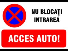 Semn de parcare nu blocati intrarea acces auto